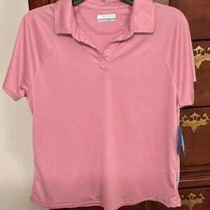 Columbia Women's Short Sleeve Polo in Rose